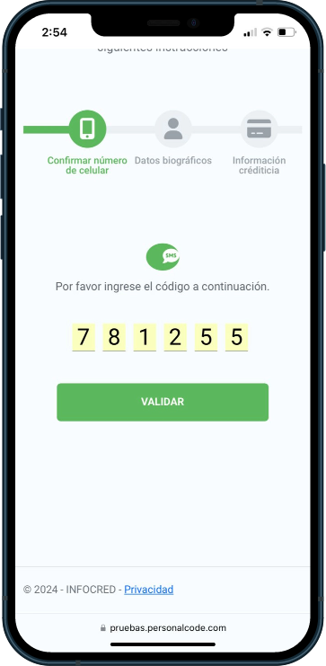 Verificación de Contacto